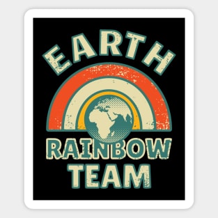 Earth Rainbow Team | Retro Colors Magnet